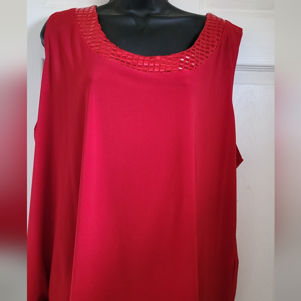 Elegant Red Women's Top